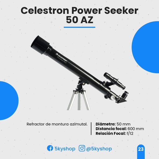 Telescopio Celestron PowerSeeker 50AZ
